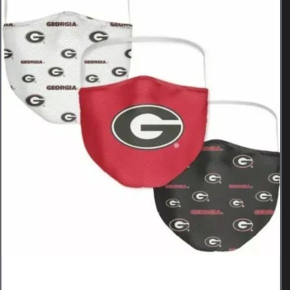 Other - Georgia Bulldogs Fanatics Adult All Over Logo Face Coverings 3 Pack